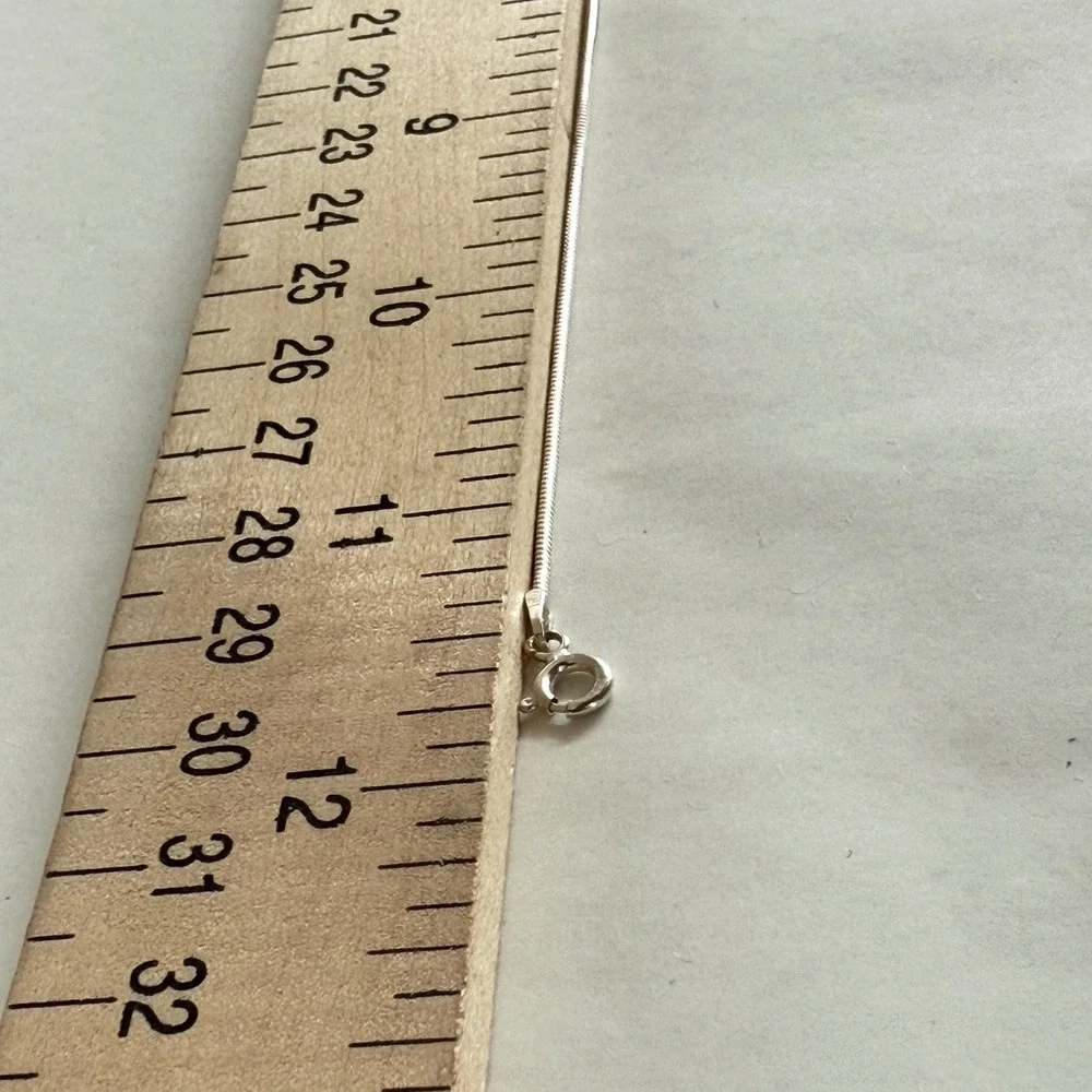 925 Sterling Silver‎ Snake Chain Necklace 11.5